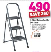 Home Quip 3 Step Deluxe Ladder AP-1203