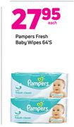 Pampers Fresh Baby Wipes 64's