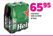 Heinken 330ml NRB 6 Pack