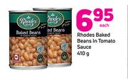 Rhodes Baked Beans In Tomato Sauce-410g Each