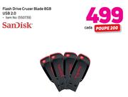 Sandisk Flash Drive Cruzer Blade 8GB USB2.0-cada