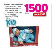 Kid Connection Boneca de pano 40cm cada