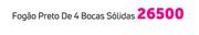 Bosch fogao preto de 4 bocas solidas