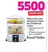 Russell Hobbs máquina de cozer alimentos a vapor de 3 prateleiras