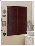 Decorland Persianas Venezianas Pré Fabricadas em PVC 25MM Espresso-1000 W x 1000 H mm