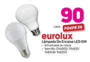 Eurolux lampada de encaixe LED 6W cada