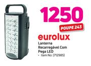 Eurolux Lanterna Recarregável Com pega LED