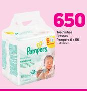 toalhinhas Frescas Pampers-6 x 56