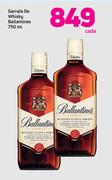 Garrafa de Whisky Ballantines-750ml cada