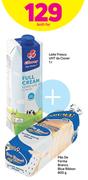 Leite Fresco UHT da Clover-1Ltr + Pao De forma Branco Blue Ribbon-800g Both For