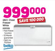 Beko 482Ltr Chest Freezer White HS530