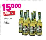 Windhoek Lager-6x330ml