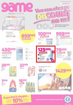 Game Tanzania : You Can Always Discount On Us (12 April - 24 April 2018), page 1