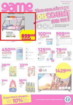 Game Tanzania : You Can Always Discount On Us (12 April - 24 April 2018), page 1