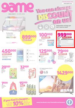 Game Tanzania : You Can Always Discount On Us (12 April - 24 April 2018), page 1