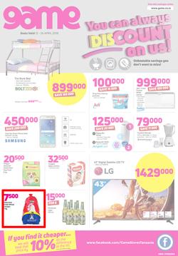Game Tanzania : You Can Always Discount On Us (12 April - 24 April 2018), page 1