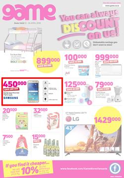 Game Tanzania : You Can Always Discount On Us (12 April - 24 April 2018), page 1