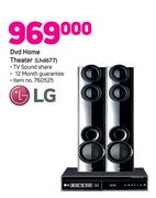 LG DVD Home Theatre LHD677
