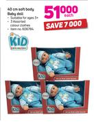 Kid Connection 40cm Soft Body Baby Doll-Each