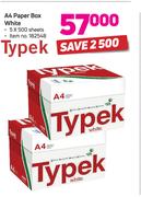 Typek A4 White Paper Box White-5x500 Sheets