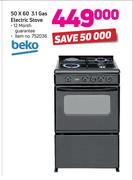 Beko 50 x 60 3.1 Gas Electric Stove