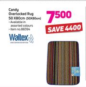 Waltex Candy Overlocked Rug 50 x 80cm