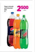 Pepsi/Miranda And Mountain Dew-2Ltr Each