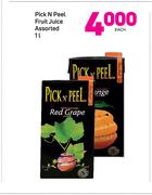 Pick N Peel Fruit Juice-1Ltr Each