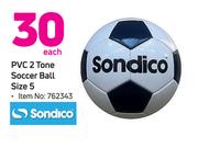 Sondico PVC 2 Tone Soccer Ball Size 5