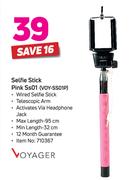 Voyager Selfie Stick Pink Ss01 VOY-SS01P