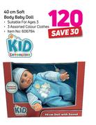 Kid Connection 40cm Soft Body Baby Doll