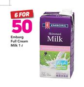 Emborg Full Cream Milk-6 x 1L