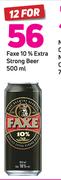 Faxe 10% Extra Strong Beer-12 x 500ml