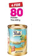 Peak Powder Tins-4 x 400g