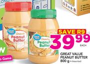 Great Value Peanut Butter-800g Each