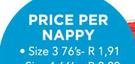 Huggies Dry Comfort Nappy Size 3-Per Nappy