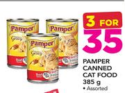 Pamper Canned Cat Food-3x385g