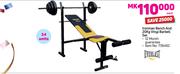 Everlast Ironman Bench And 20Kg Vinyl Barbell Set-Each