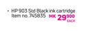 HP 903 STD Black Ink Cartridge-Each