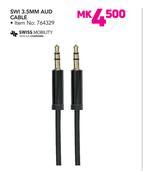 Swiss 3.5MM AUD Cable