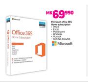 Microsoft Office 365 Home Subscription
