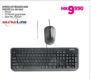 Ultra Link Wired Keyboard & Mouse UL-KB-M04