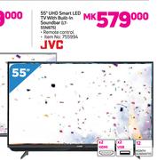JVC 55" UHD Smart LED TV With Built In Soundbar LT-55N875