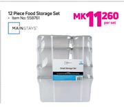 Mainstays 12 Piece Food Storage Set-Per Set