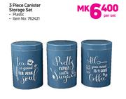 3 Piece Canister Storage Set-Per Set
