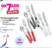 Mainstays 16 Piece Cutlery Set-Per Set