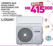 Logik 12000BTU Split Aircon Indoor And Outdoor Unit GLM-12X-For Both