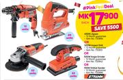 Stramm 450W Jigsaw / 500W Impact Drill / 500W Angel Grinder Or 150W Orbital Sander-Each