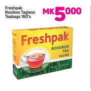 Freshpak Rooibos Taglss Teabags-160's