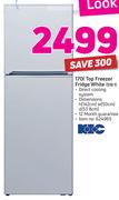 KIC 170Ltr Top Freezer Fridge White 518 1